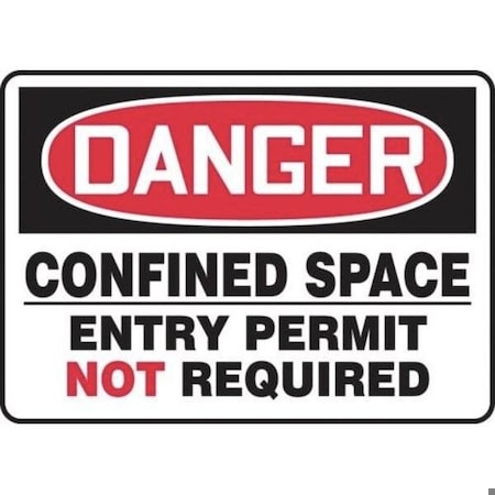 Accuform OSHA DANGER SAFETY SIGN CONFINED MCSP021XT MCSP021XT